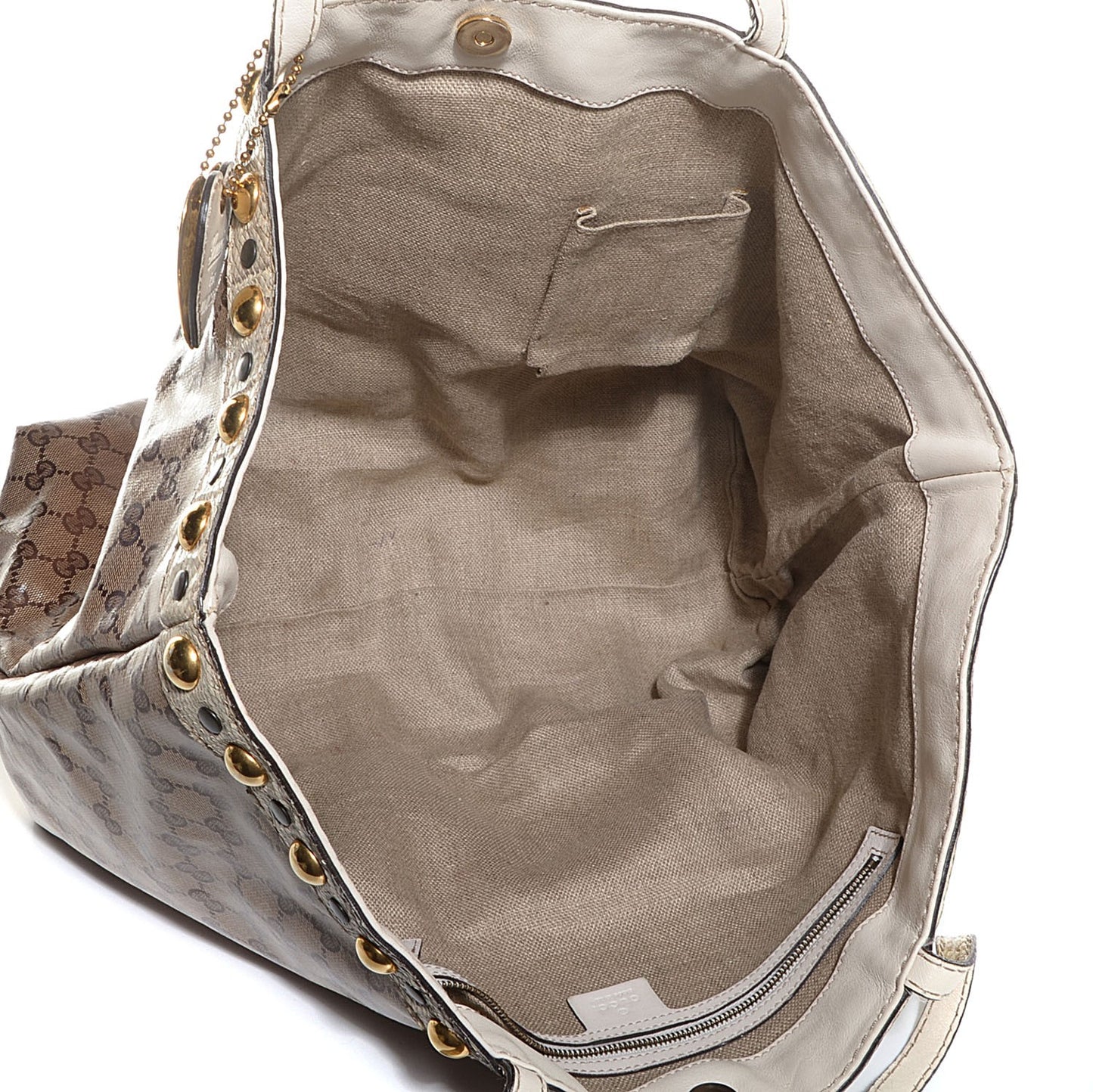 Crystal Monogram Snakeskin Large Babouska Shopping Tote