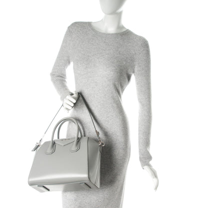 Givenchy Shiny Lord Calfskin Small Antigona Pearl Grey 2 of 7