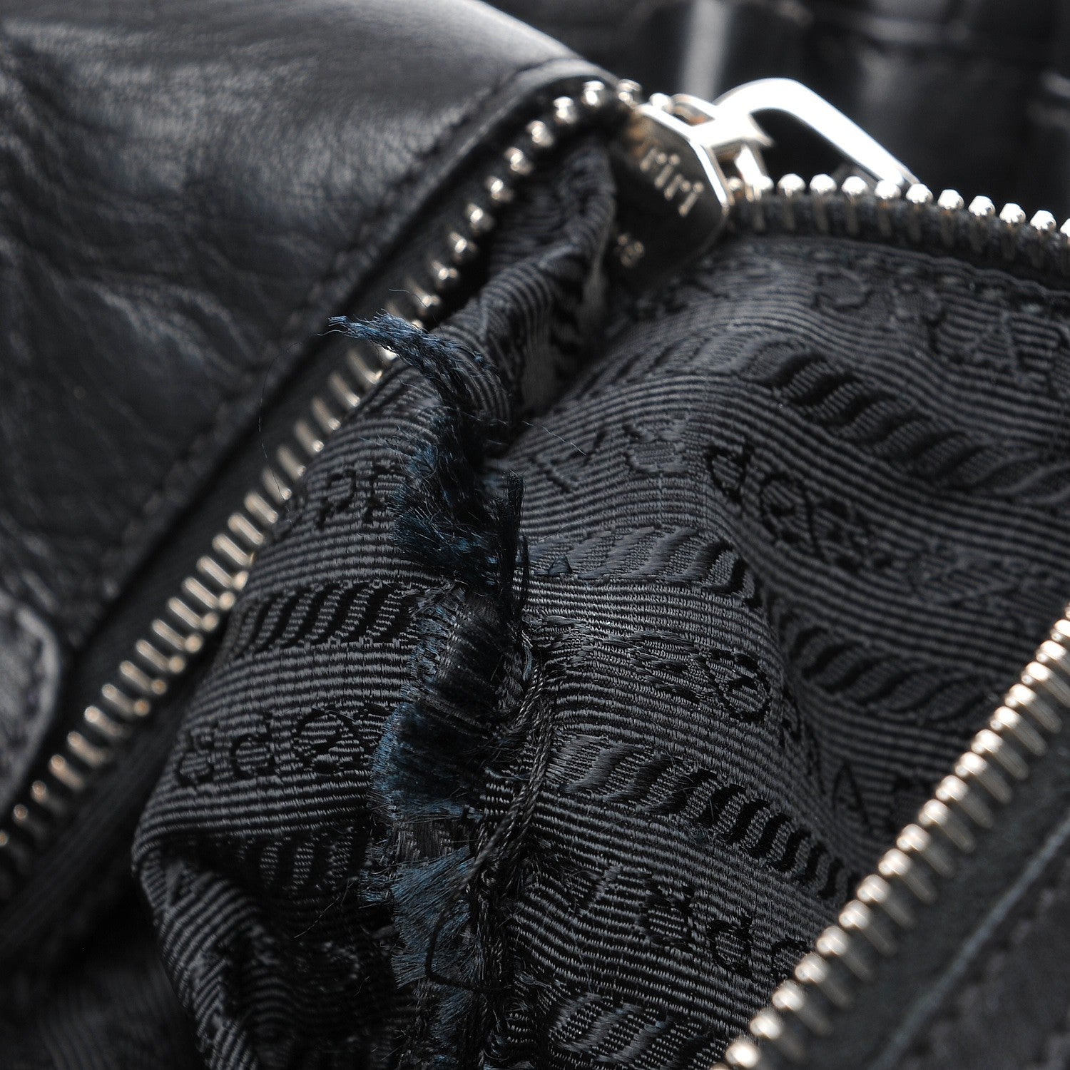 Prada Soft Calf Pleated Hobo Nero Black 11 of 13