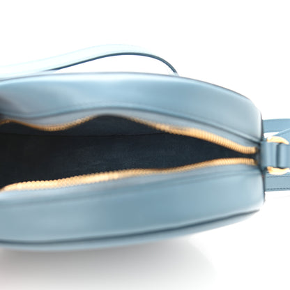Celine Smooth Calfskin Cuir Triomphe Oval Bag Denim 5 of 9