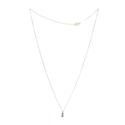 Tiffany 18K Yellow Gold 8mm Elsa Peretti Teardrop Pendant Necklace 3 of 7