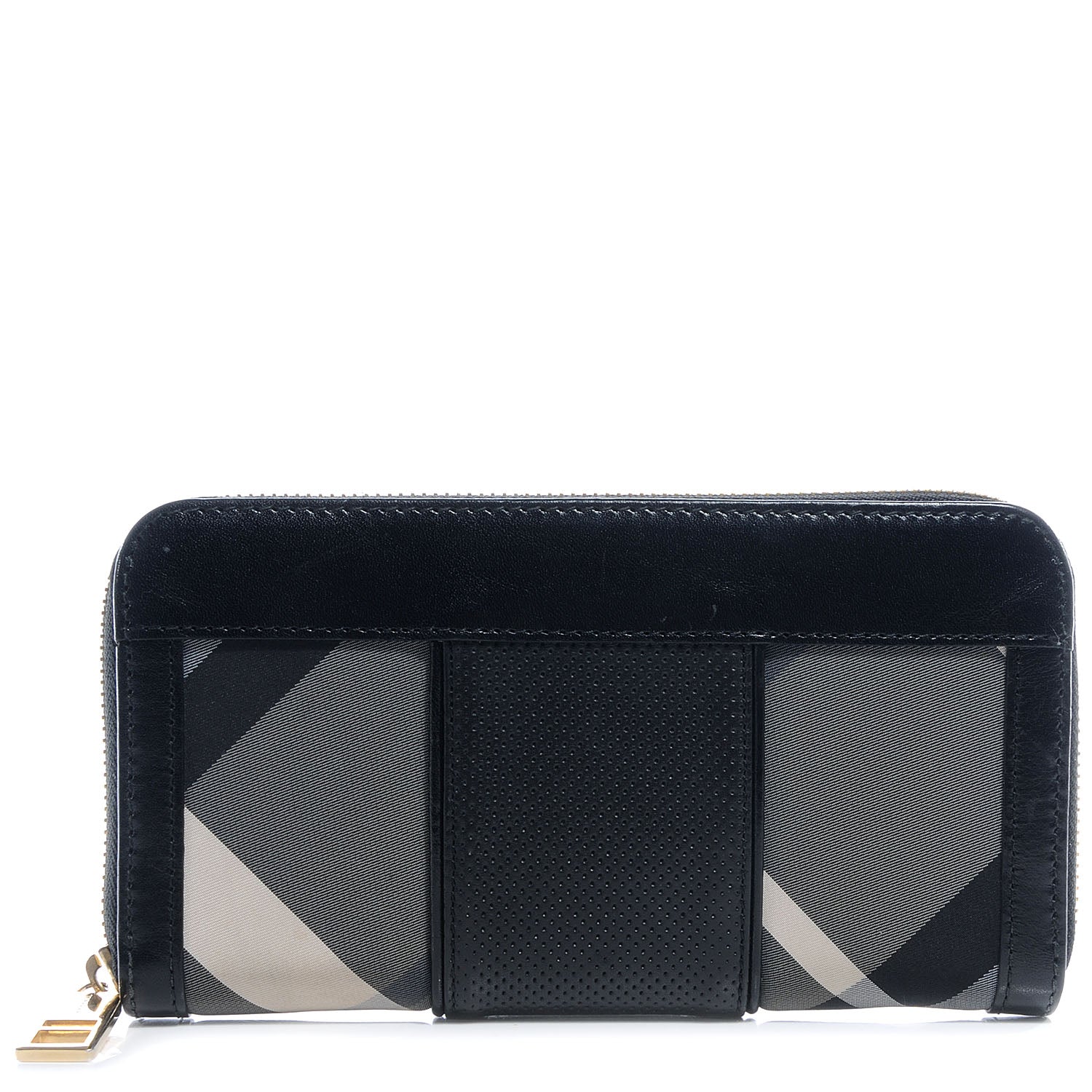 Burberry Smoked Check Zip Around Wallet 1 of 9