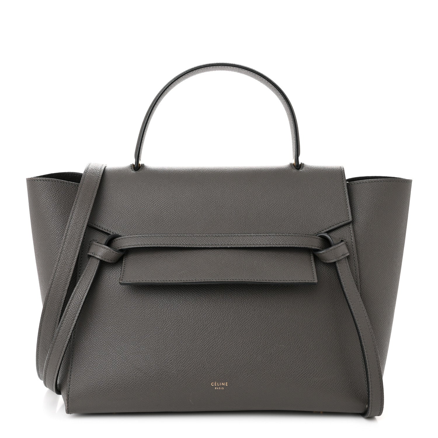 Celine Grained Calfskin Mini Belt Bag Grey 1 of 10