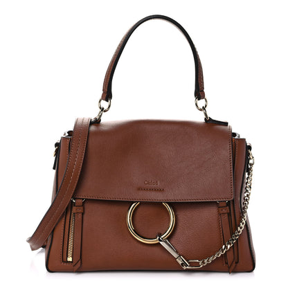 Chloe Calfskin Small Faye Day Shoulder Bag Tan 1 of 11