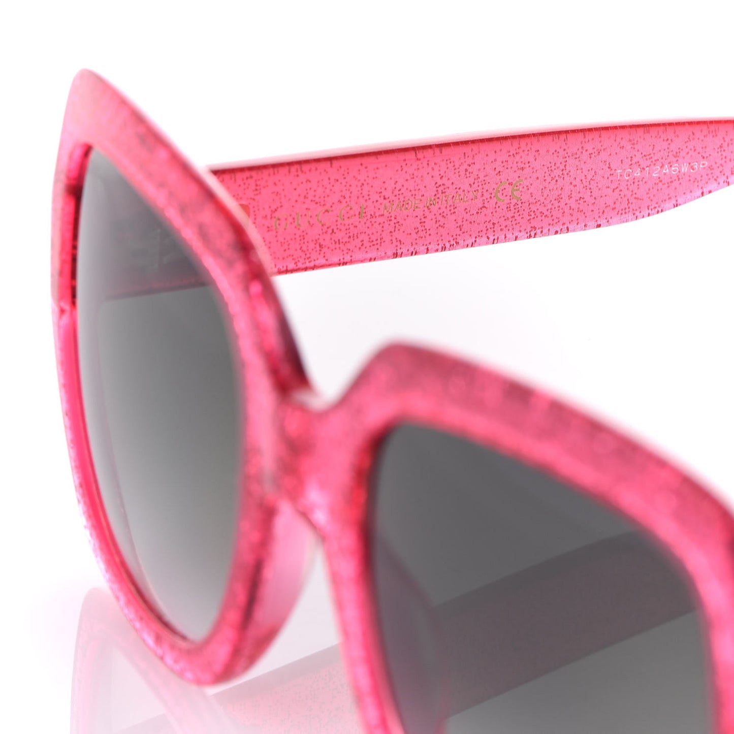 Square Frame GG 0036S Sunglasses Glitter Pink