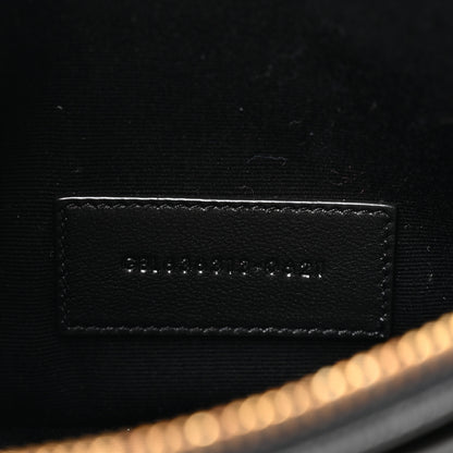 Saint Laurent Grain De Poudre Chevron Monogram Large Bill Pouch Black 12 of 14