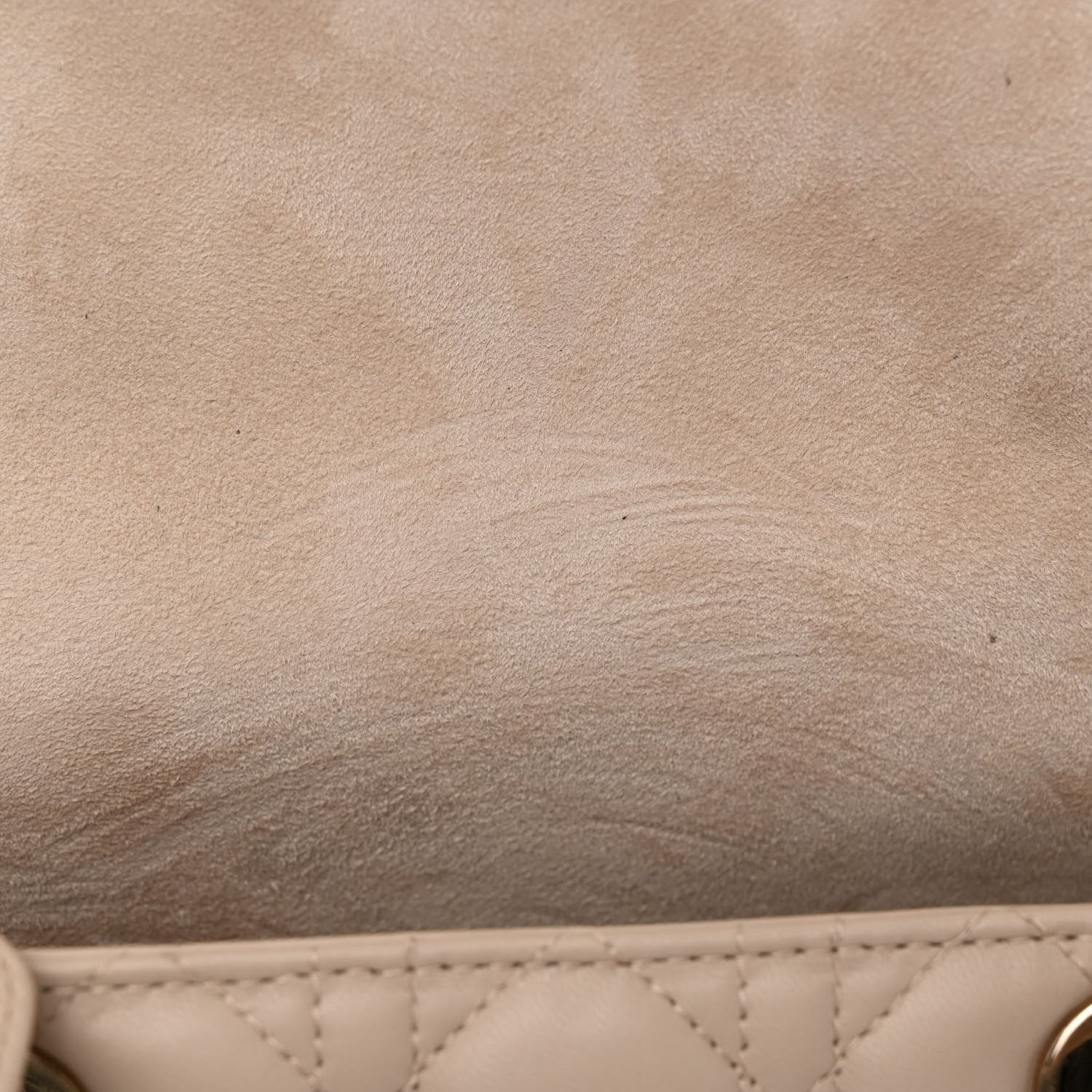 Christian Dior Lambskin Cannage Medium Lady Dior Beige 10 of 10