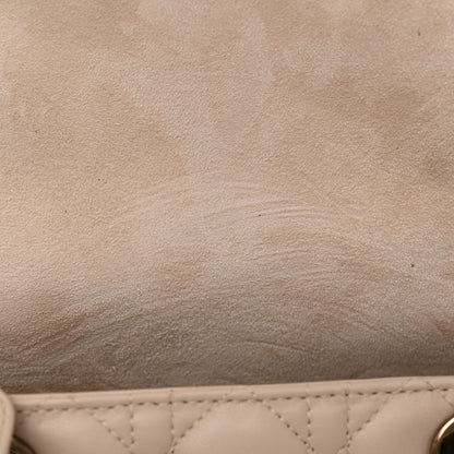 Christian Dior Lambskin Cannage Medium Lady Dior Beige 10 of 10