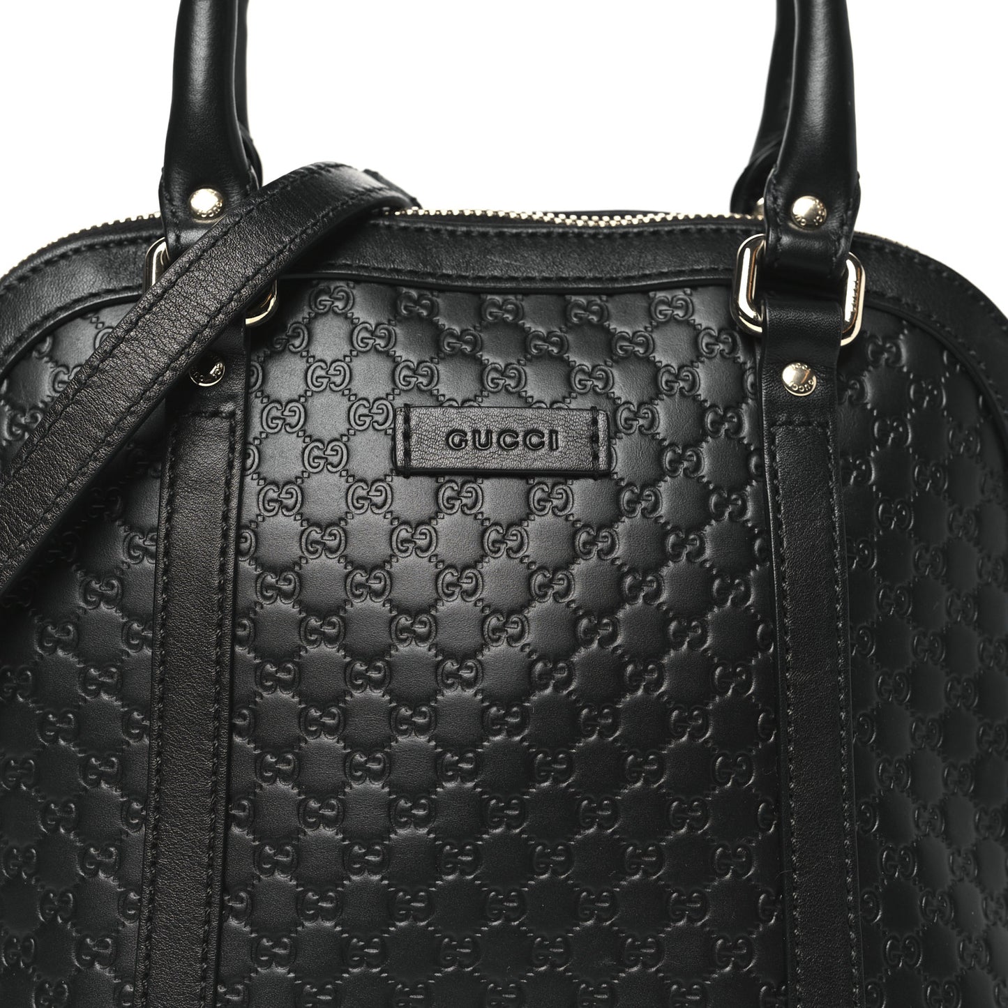 Microguccissima Mini Dome Bag Black
