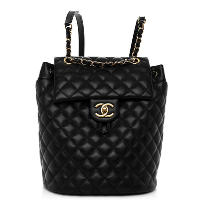 Chanel Lambskin Quilted Small Urban Spirit Backpack Black 1 of 9