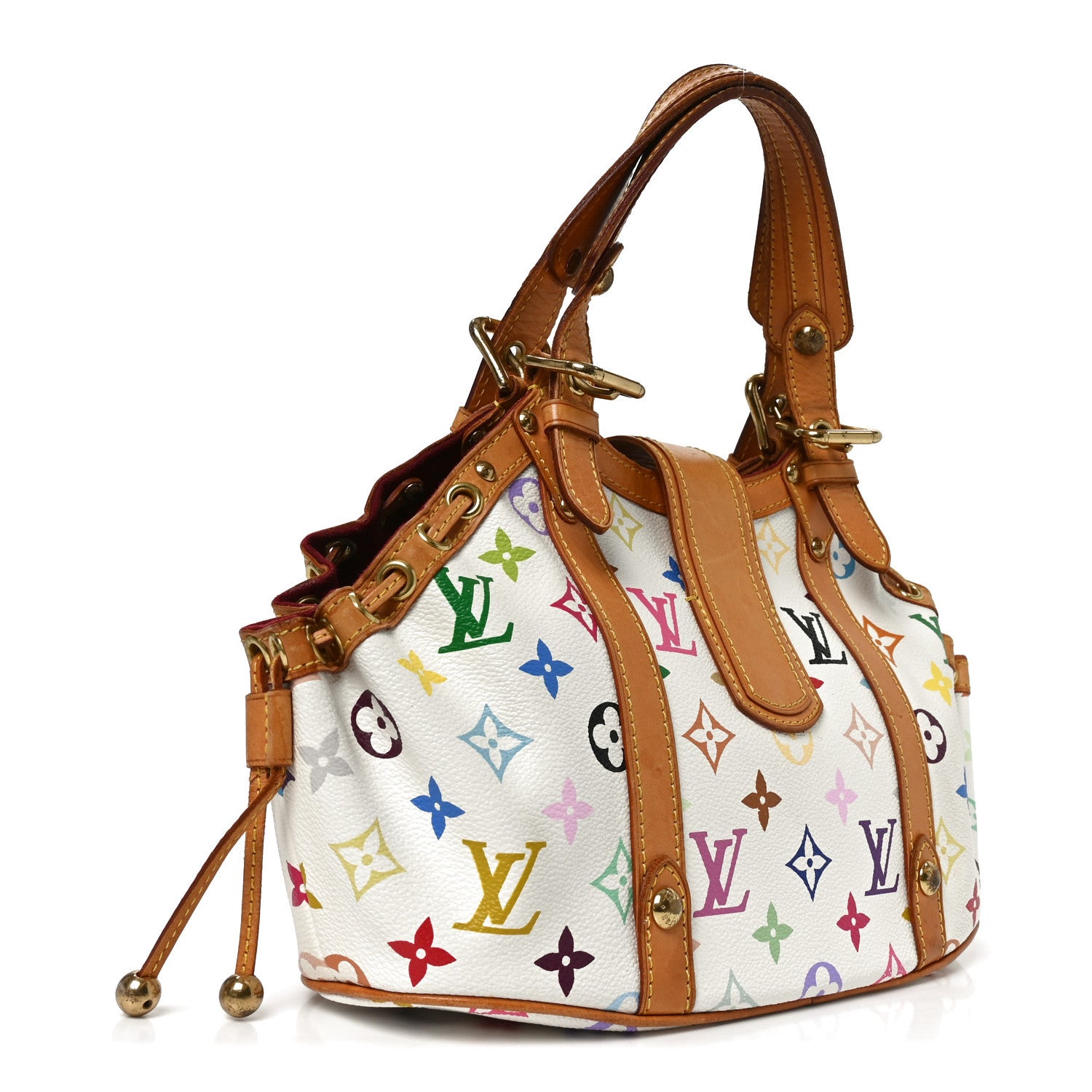 Louis Vuitton Monogram Multicolor Theda GM White 3 of 9