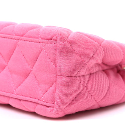 Chanel Jersey Quilted Nano Kelly Shopper Pink 10 of 10