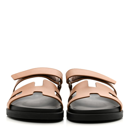 Hermes Calfskin Womens Chypre Sandals 39 Naturel 2 of 10