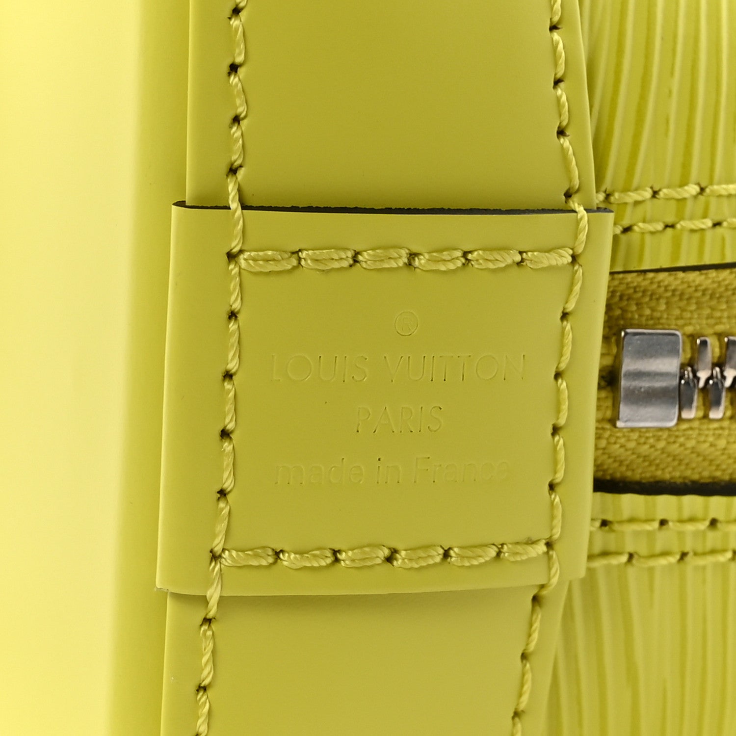 Louis Vuitton Epi Jacquard Alma BB Yellow Citron 6 of 9