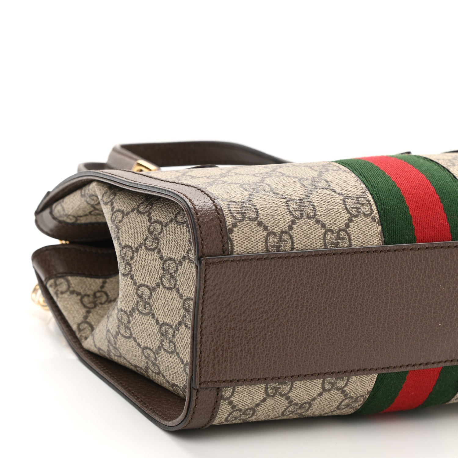 Gucci GG Supreme Monogram Small Ophidia Tote Bag Brown 9 of 10