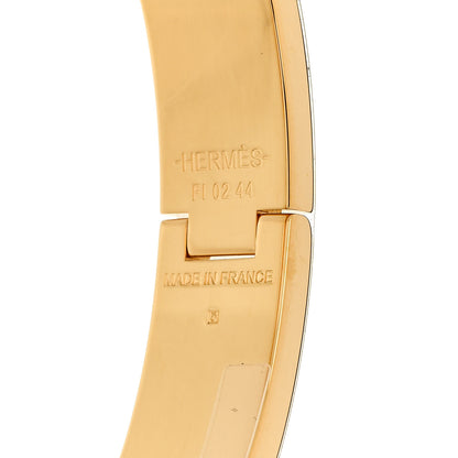 Hermes Enamel Narrow Clic Clac H Bracelet GM White 4 of 5