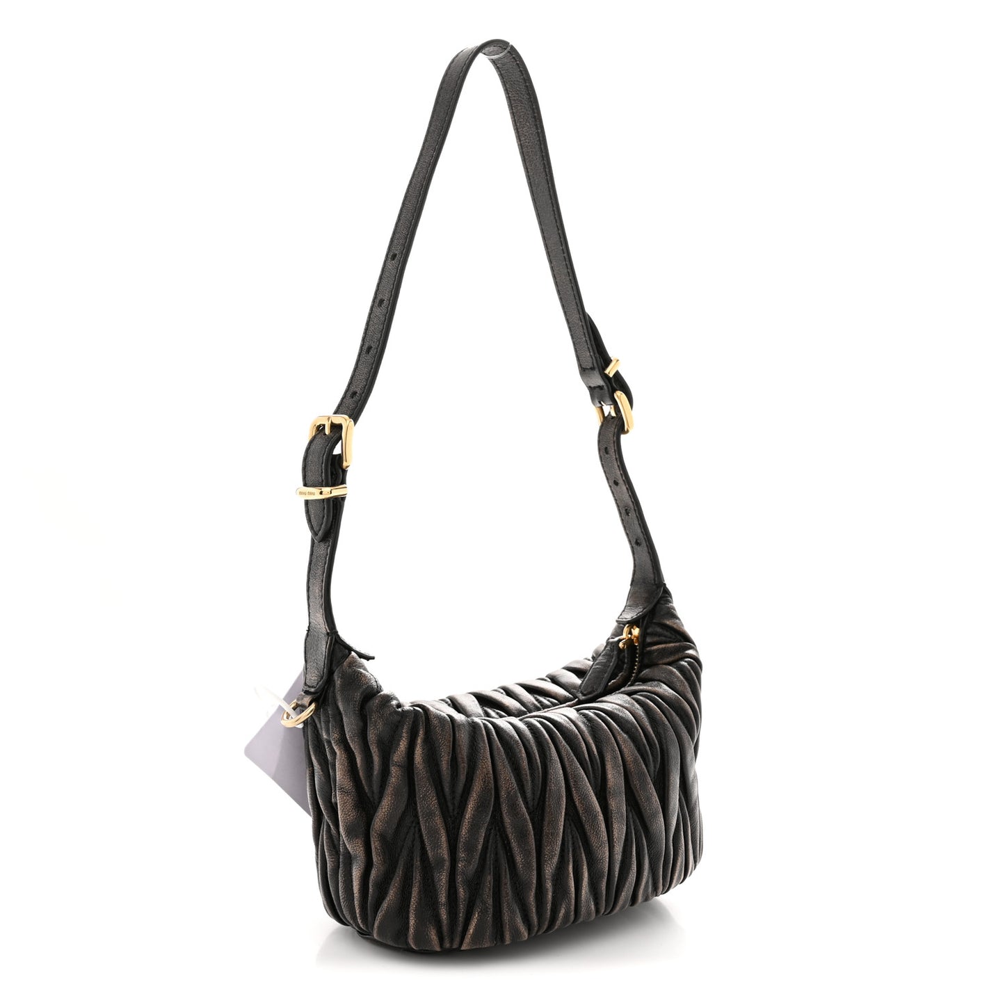 Nappa Matelasse Pouch Sand Coffee