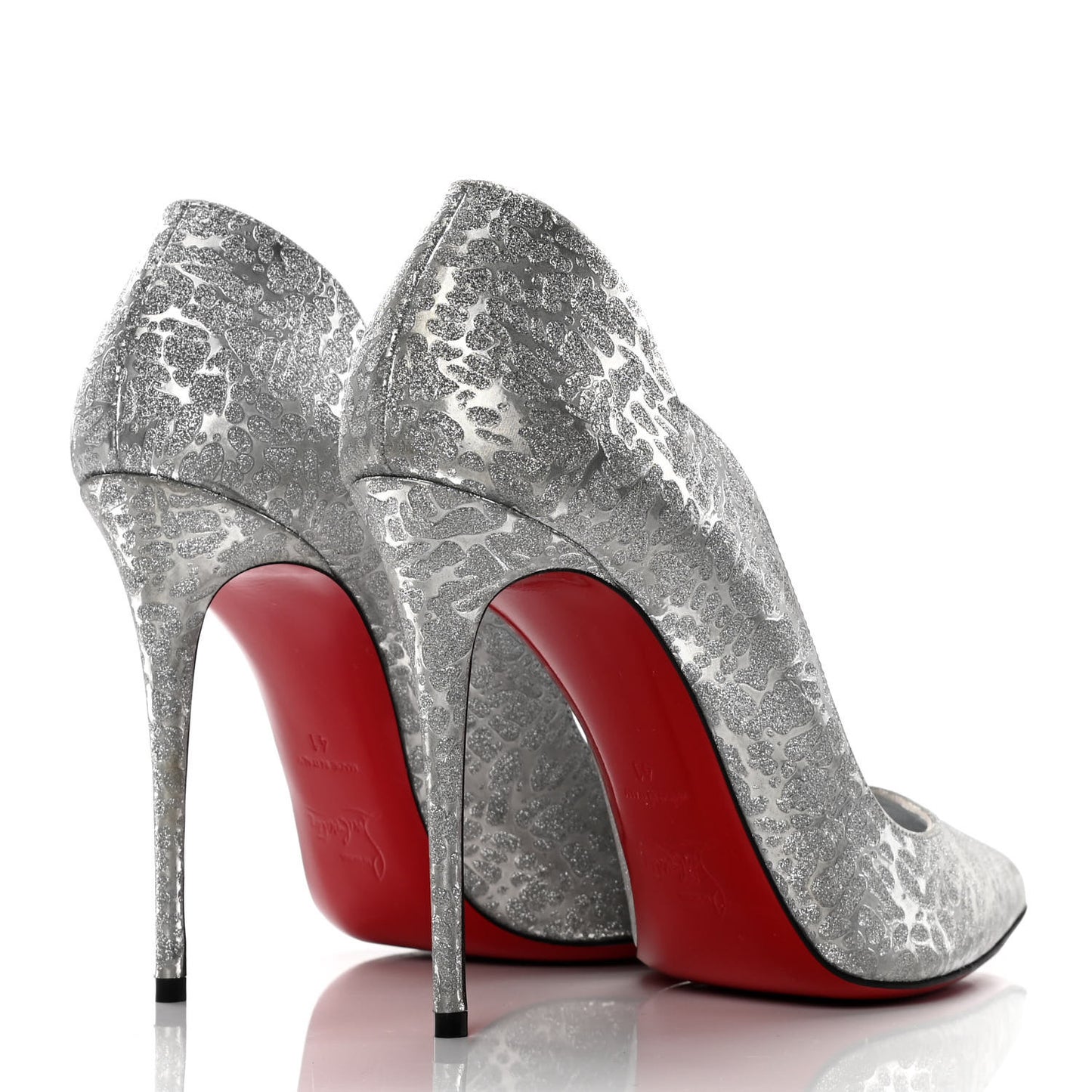 Glitter Specchio Hot Chick 100 Pumps 41 Silver