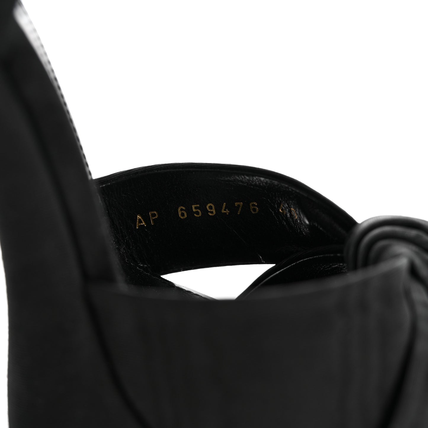 Grosgrain Bianca 85 Platform Sandals 40 Black