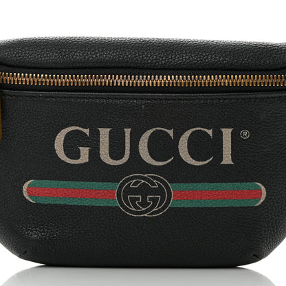 Gucci Grained Calfskin Small Logo Belt Bag Black 8 of 14