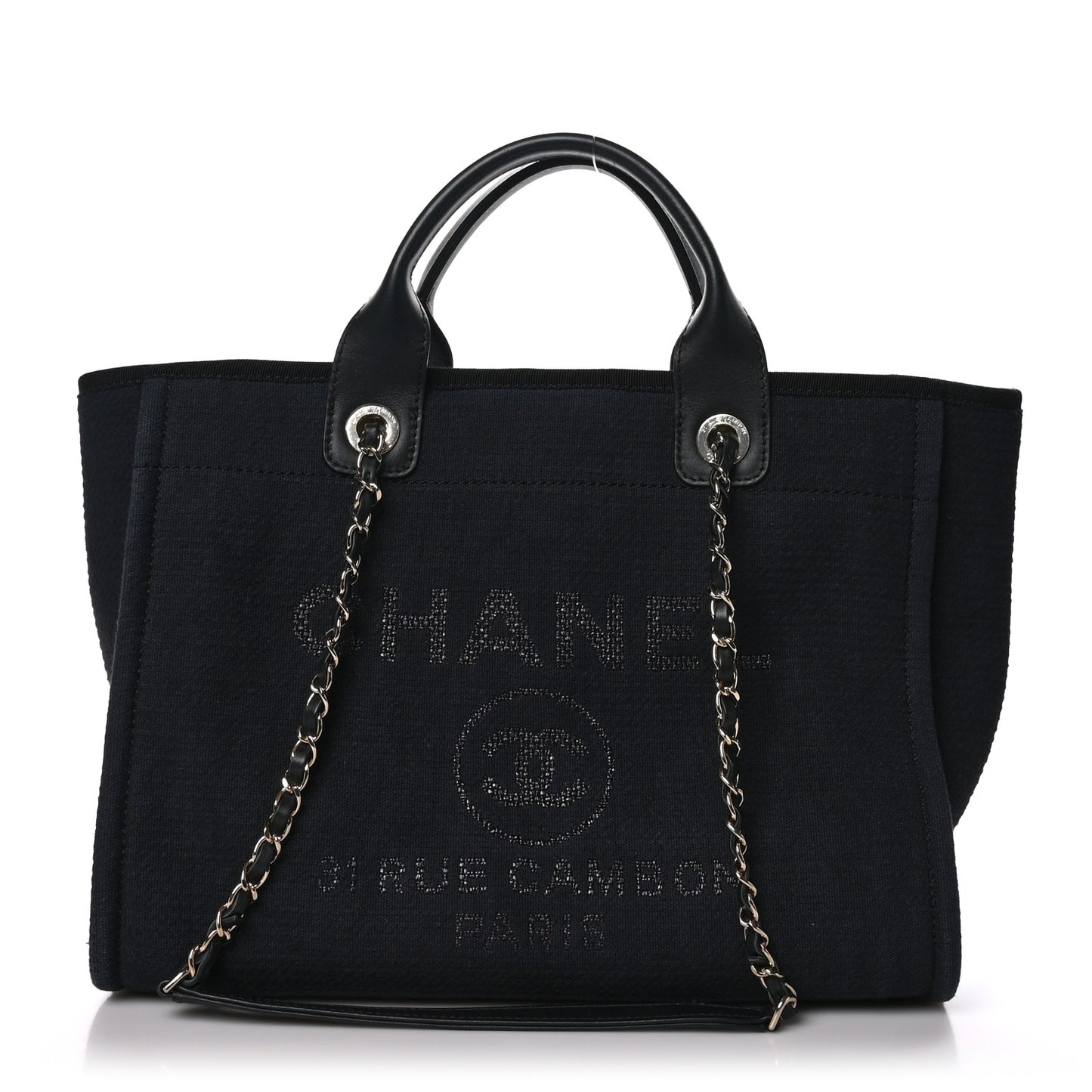 Mixed Fibers Small Deauville Tote Black