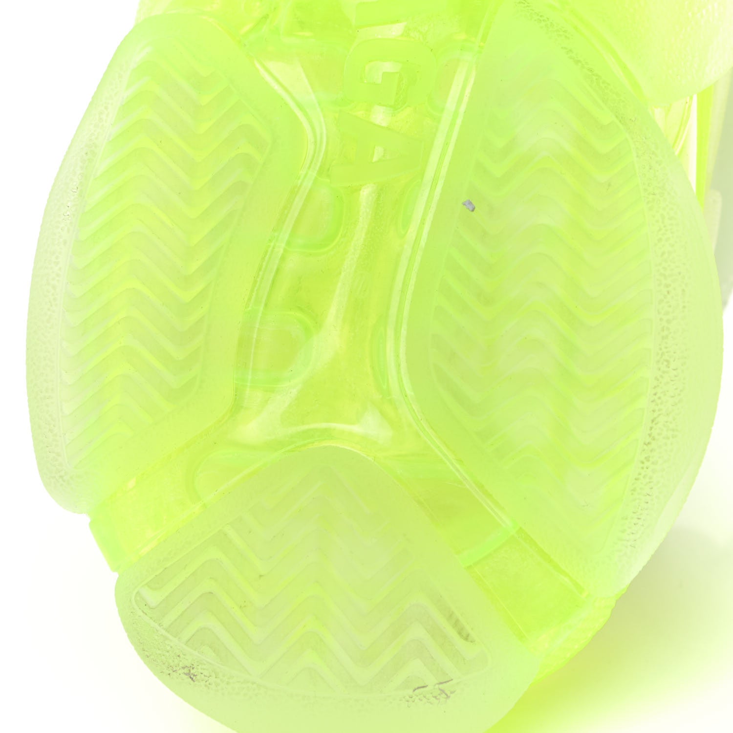 Balenciaga Fabric Mesh Clear Sole Fluo Womens Triple S Sneakers 36 White Fluo Yellow 9 of 12