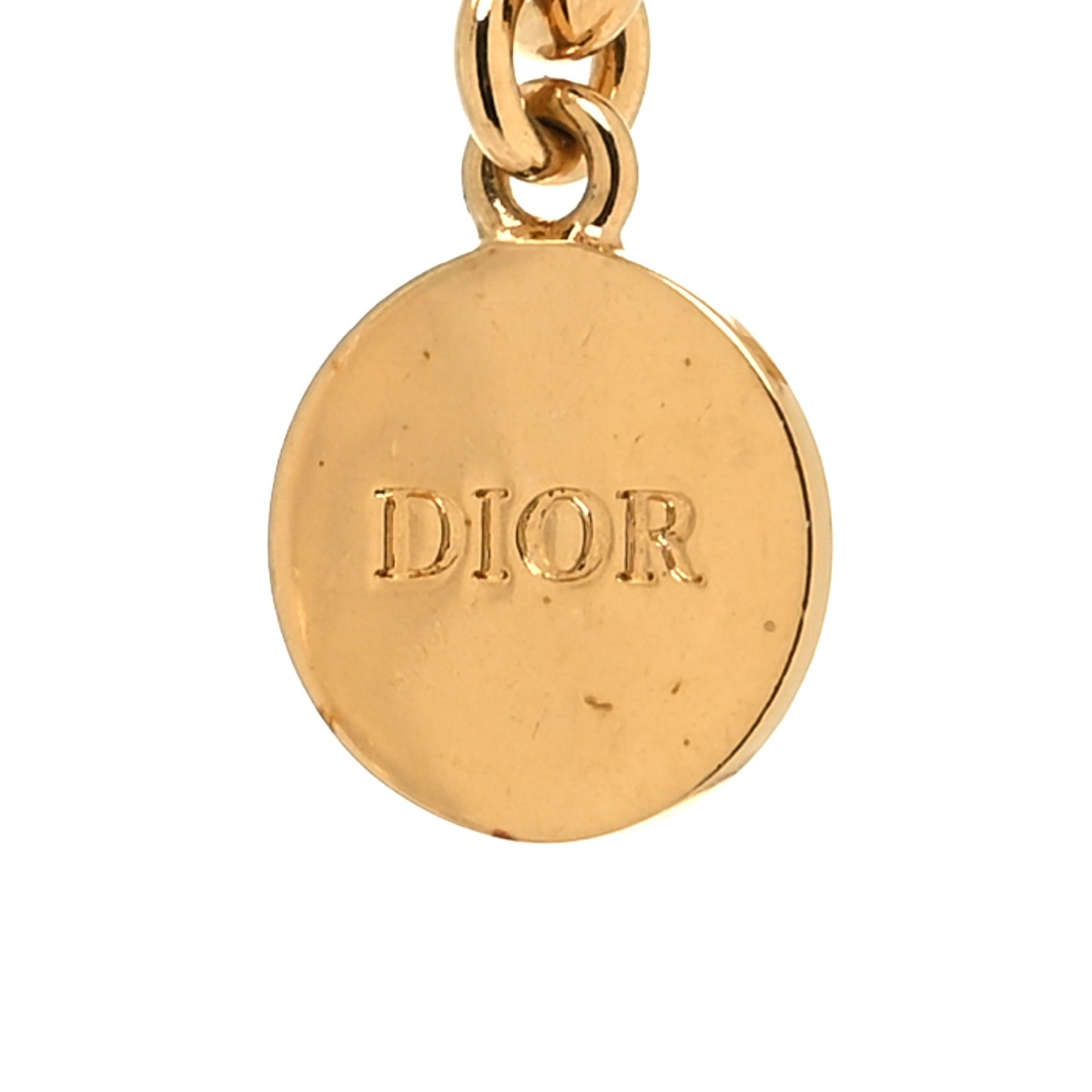 Metal CD Choker Necklace Gold