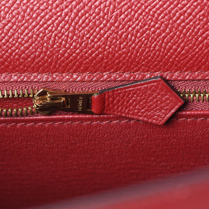 Hermes Epsom Kelly Sellier 25 Rouge Grenat 26 of 39