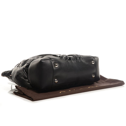 Gucci Horsebit Embossed Full Moon Tote Black 4 of 7