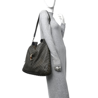 Gucci Guccissima Large New Jackie Hobo Military 2 of 10