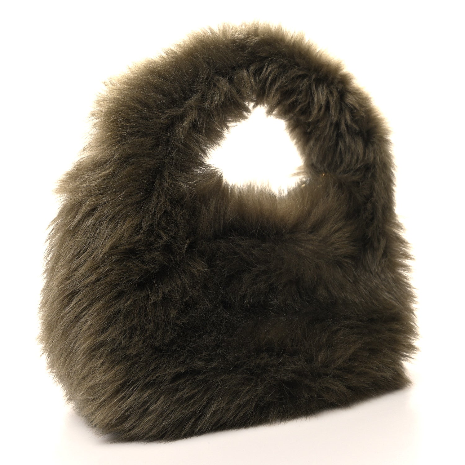 Miu Miu Sheepskin Mini Wander Hobo Green 3 of 9
