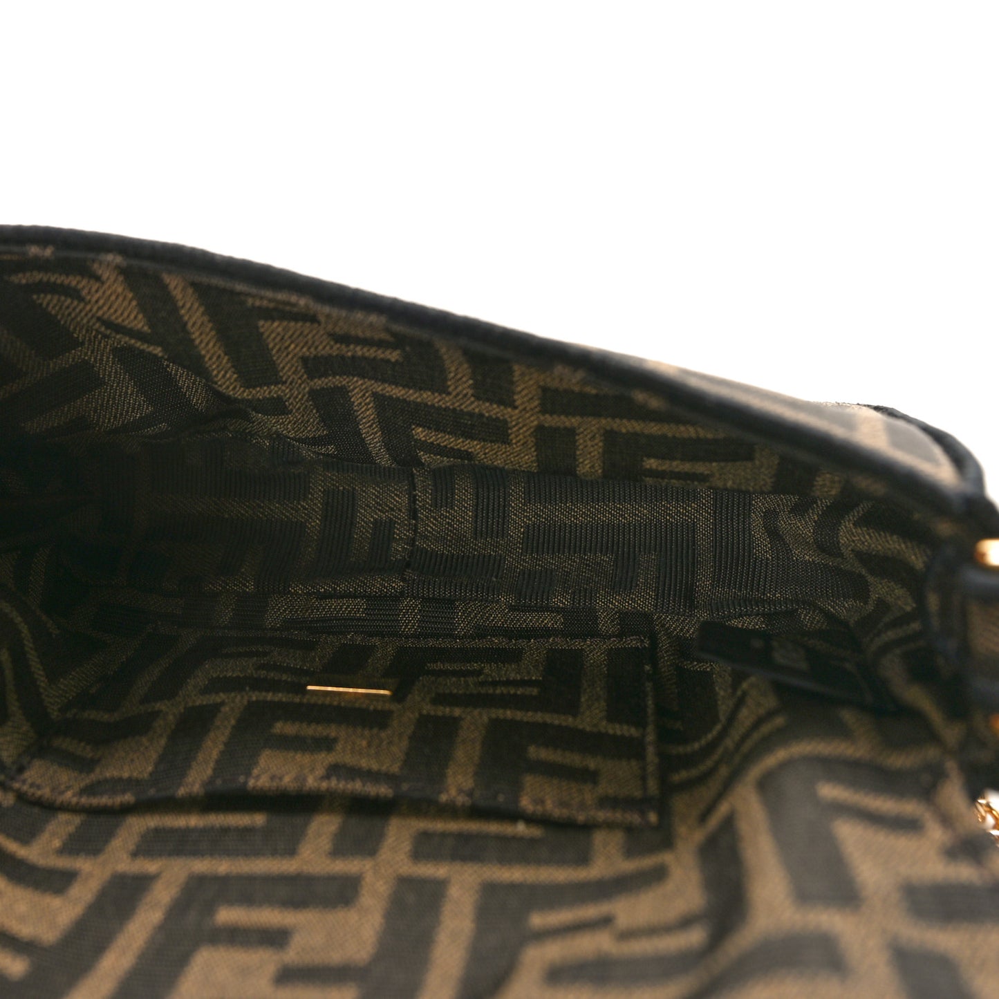 Fabric Jacquard FF 1974 Mini Baguette Tobacco Moro Black