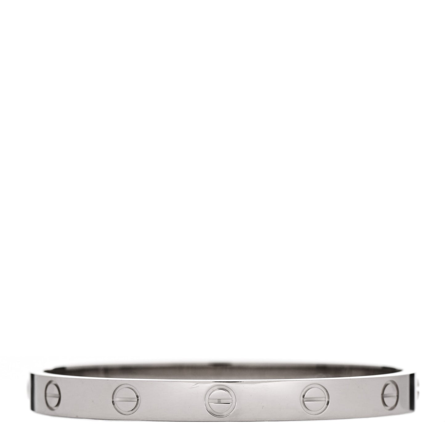 18K White Gold LOVE Bracelet 16