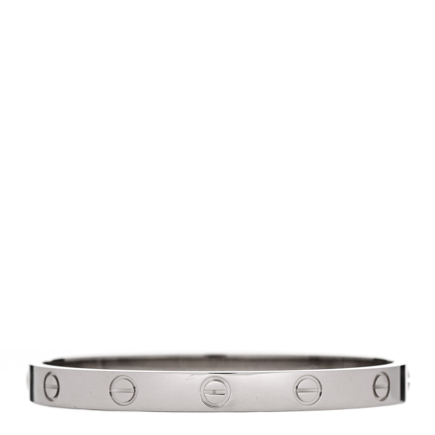 Cartier 18K White Gold LOVE Bracelet 16 2 of 6
