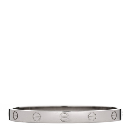 Cartier 18K White Gold LOVE Bracelet 16 2 of 6