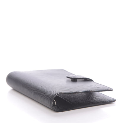 Louis Vuitton Epi Small Ring Agenda Cover Black 4 of 6