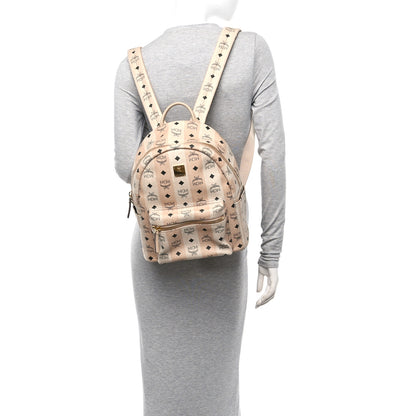 MCM Striped Visetos Small Stark Backpack Beige 3 of 12
