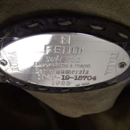 Fendi Leather Selleria Biga Hobo Brown 7 of 8