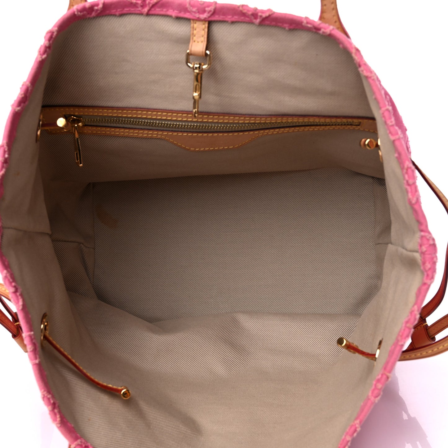 Monogram Denim Neverfull MM Rose