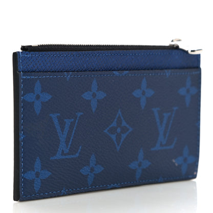 Louis Vuitton Monogram Taiga Coin Card Holder Cobalt 3 of 11