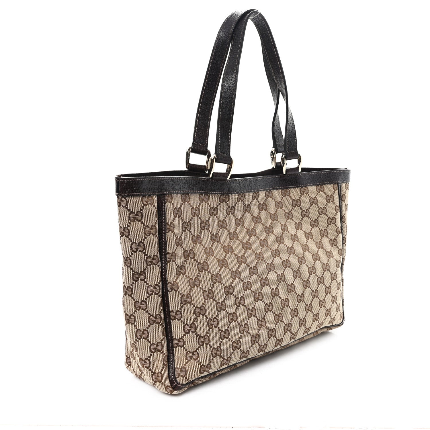 Gucci Monogram Abbey D Ring Tote Dark Brown 2 of 11