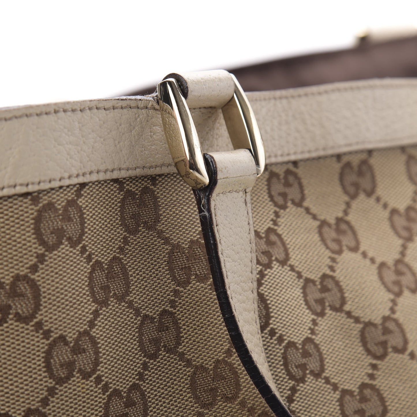 Monogram Large Abbey Tote Off White