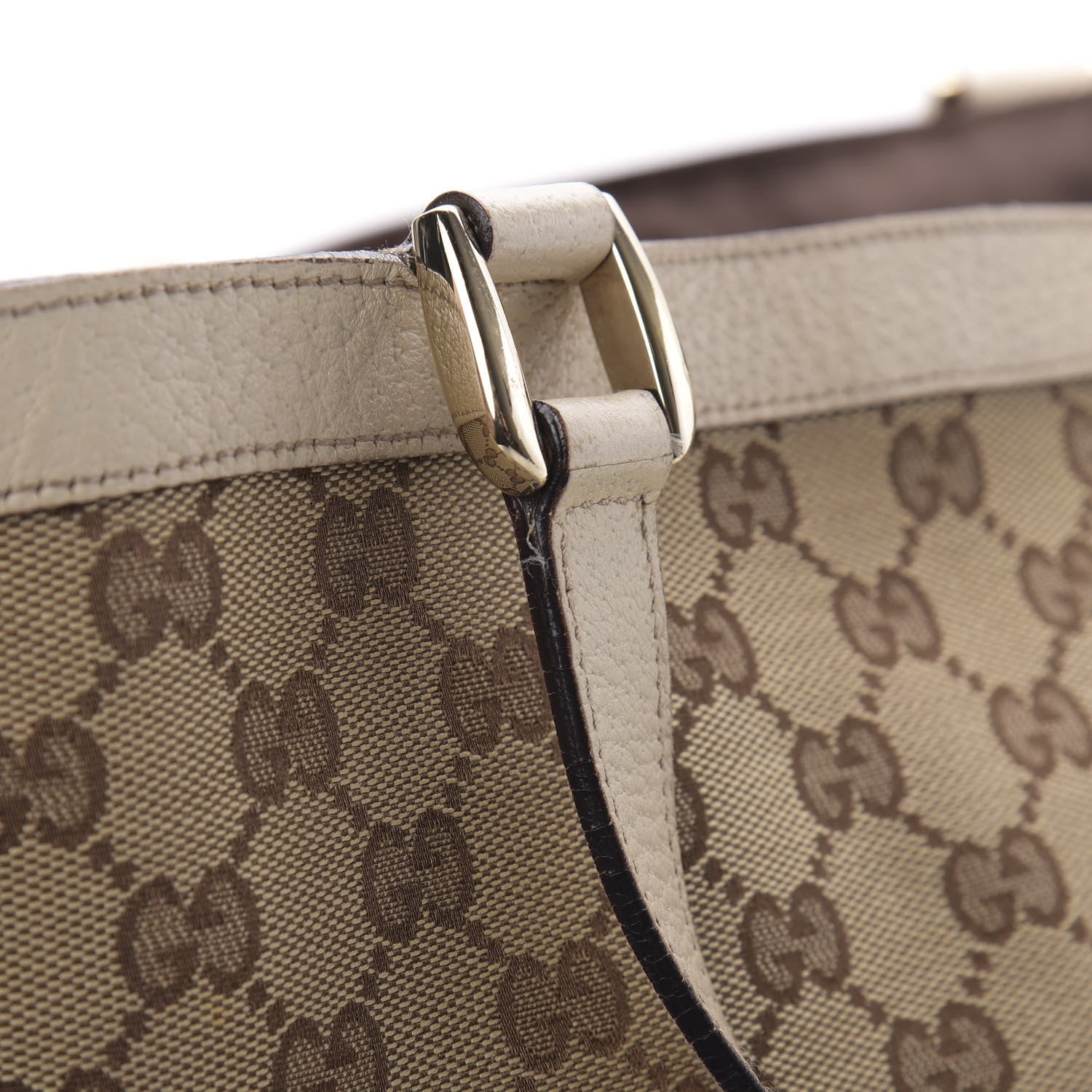 Gucci Monogram Large Abbey Tote Off White 14 of 17