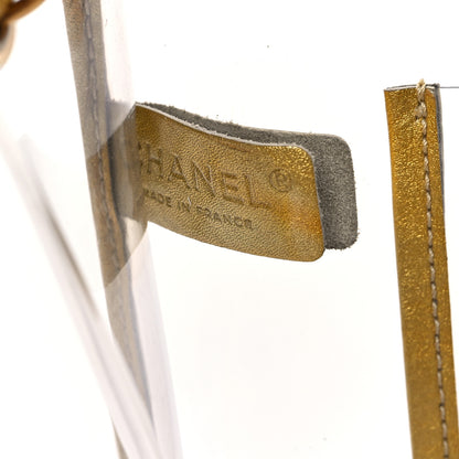 Chanel Vinyl Naked Tote Gold 6 of 11