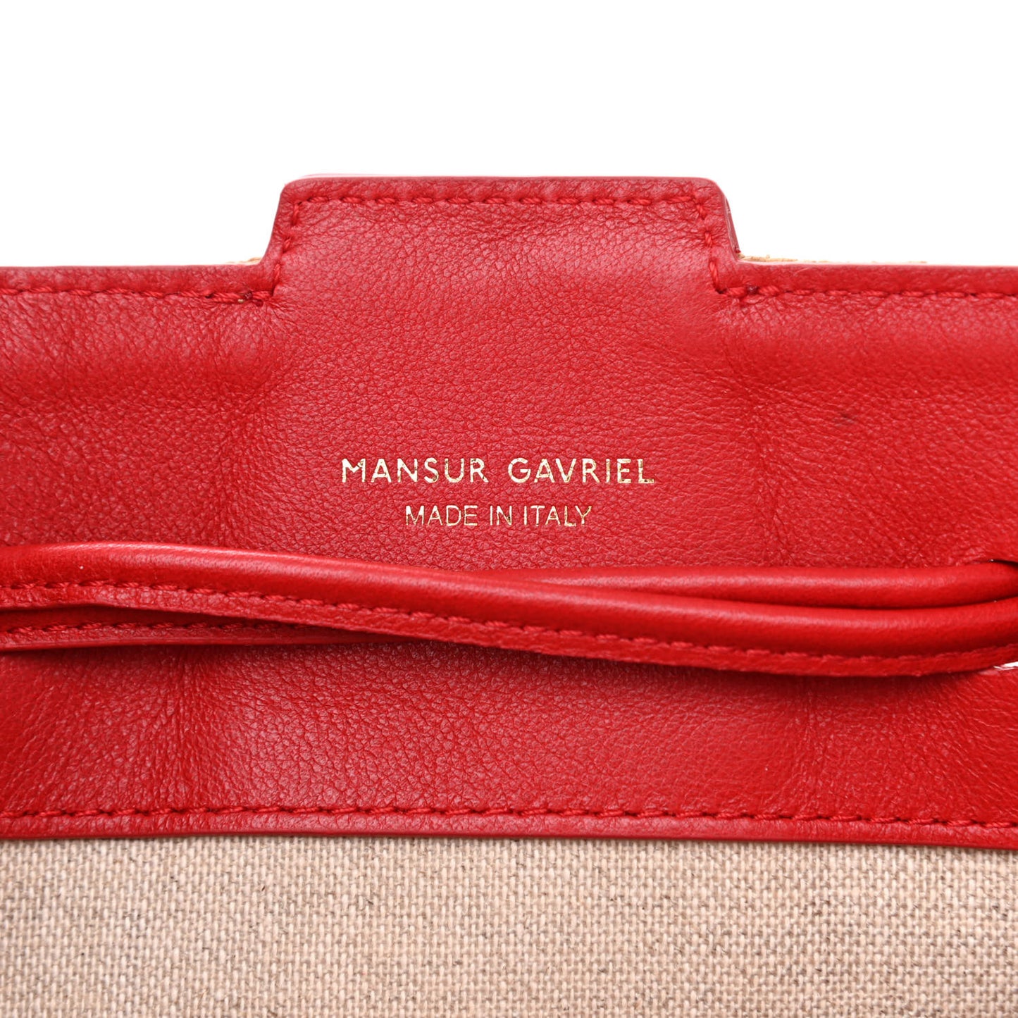 Raffia Calfskin Lilium Bag Flamma