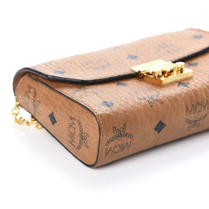 MCM Visetos Small Millie Crossbody Cognac 7 of 8