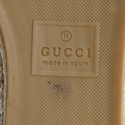 Gucci Nappa Matelasse GG Marmont Espadrilles 37.5 Black 8 of 11