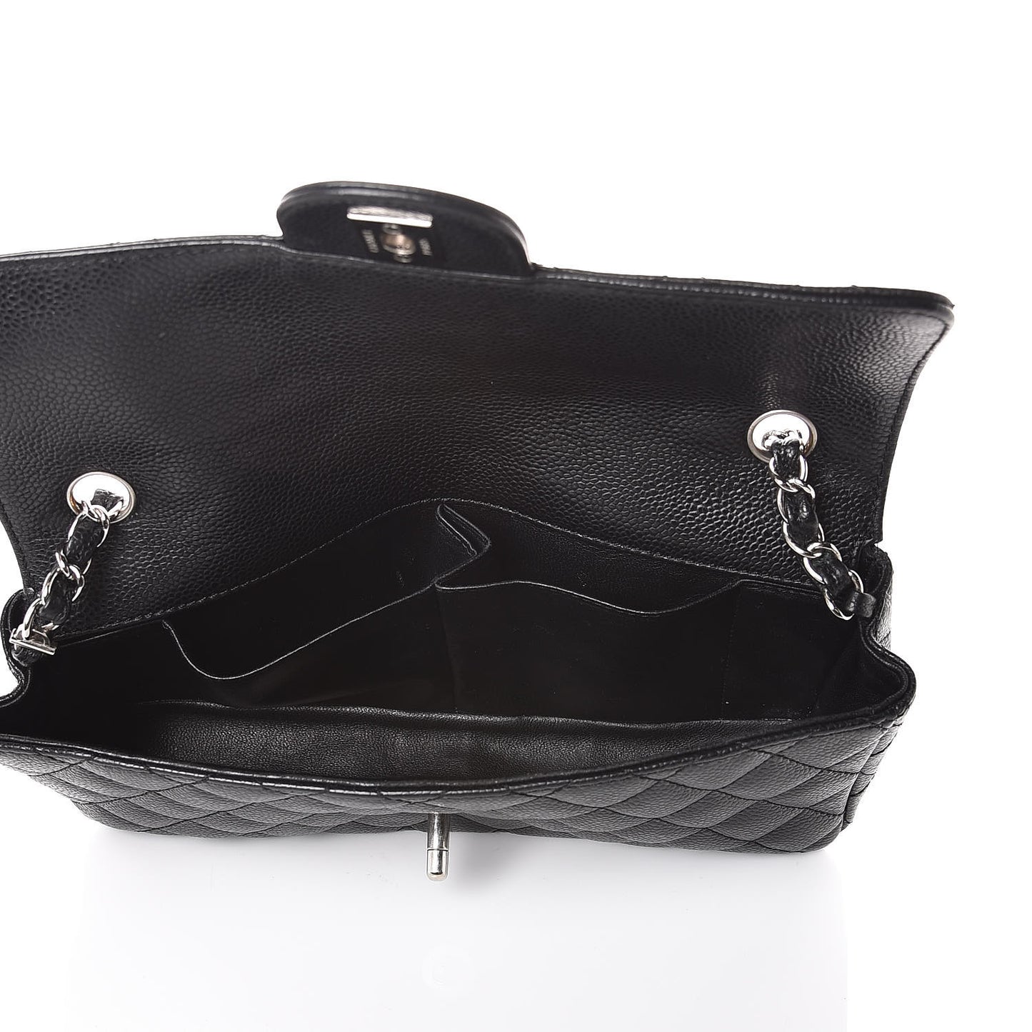 Caviar Quilted East West Flap Black