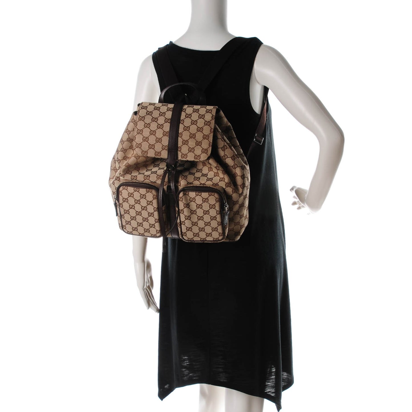 Monogram Backpack Dark Brown