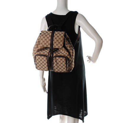 Gucci Monogram Backpack Dark Brown 2 of 7